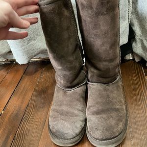 UGG Boots Brown Tall Sz 8